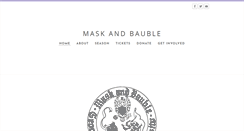 Desktop Screenshot of maskandbauble.org